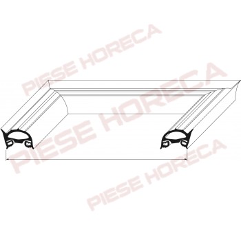 Garnitura cuptor Olis, model NECVP20ES2, profile 2510, lungime 770mm, W 640mm